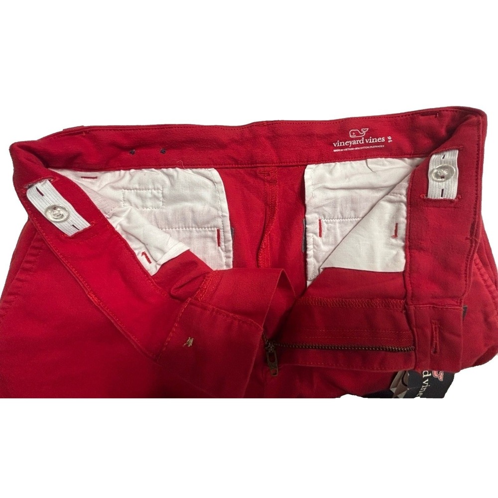 Vineyard Vines Breaker Pant 16 Red Velvet Boys Straight Leg Chino New With Tags - Picture 11 of 13